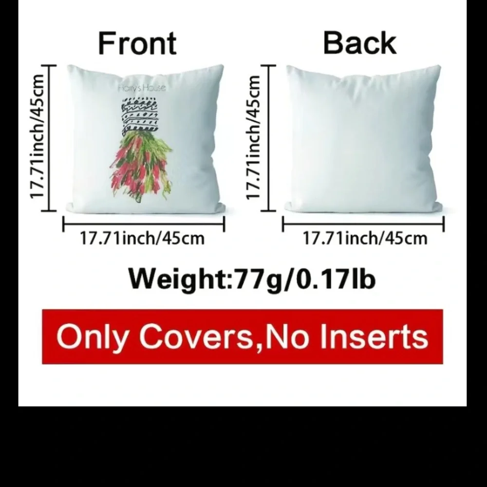 🆕HARRY STYLES MERCH: Harry’s House Album Floral Arrangement Pillow Cover